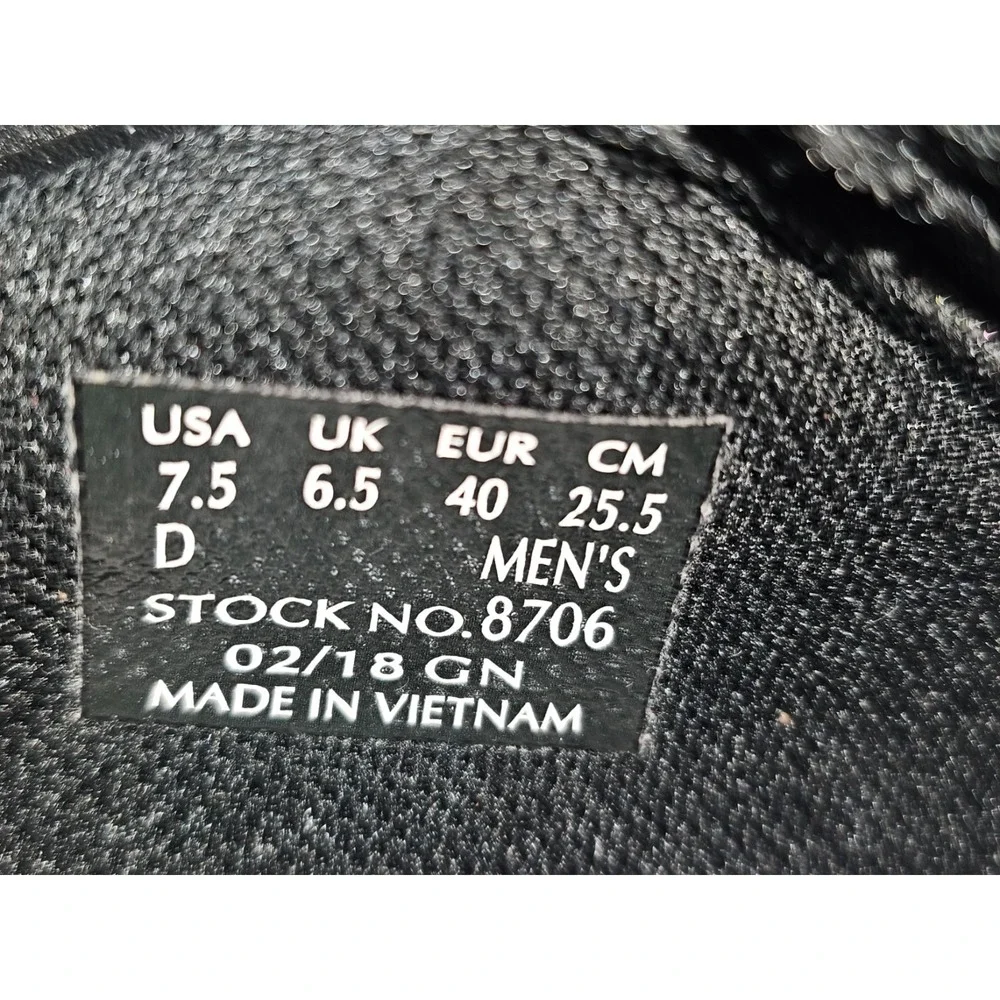 Mens 7.5 Wms 8.5 Eu 40 Red Wing ComfortPro 8706 Slip-On Work Shoes Black Leather